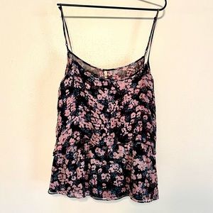 Elizabeth and James Silk Floral Tank